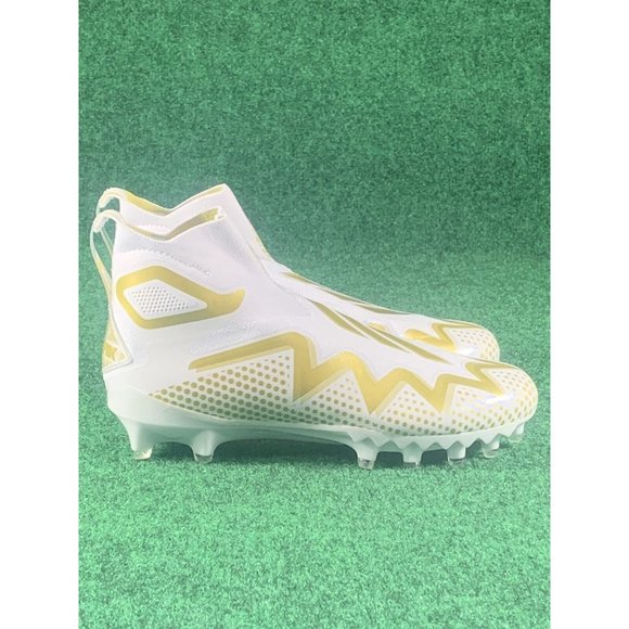 Adidas Freak Ultra 22‎ Football Cleats White Gold Metallic GX7979 Men\'s Size 9.5
